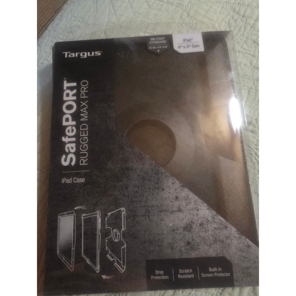 Targus SafePort Rugged Max Pro iPad Case 4th & 3rd Gen Black THD044US NEW